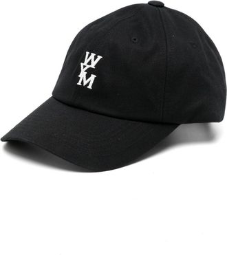 Wooyoungmi logo baseball cap - men - Cotton/Polyester/Cotton - One Size - Black