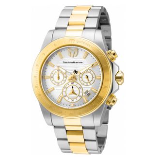 Technomarine Manta Ray Chronograph Quartz Silver Dial Mens Watch TM-219002
