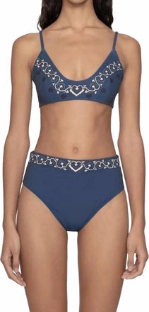 Sea New York Blaise Print Bikini Top In Multi
