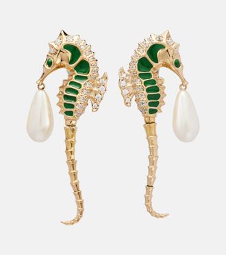 Gucci Embellished clip-on earrings