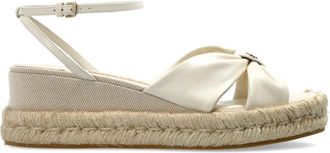 Jimmy Choo London Aella Wedge 60 - Dames - Sleehakken - Beige - 39 EU - Leer - Schoenen