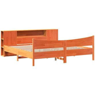 vidaXL Vidaxl - Bed Frame without Mattress Wax Brown 180x200 cm Super King Solid Wood Pine