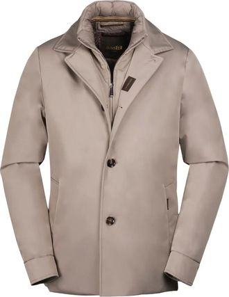 Moorer Mendel jack met kraag met knopen - Beige