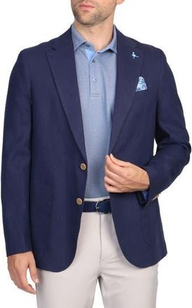 Tailorbyrd Linen-Blend Sport Coat in Navy at Nordstrom Rack, Size 40Regular