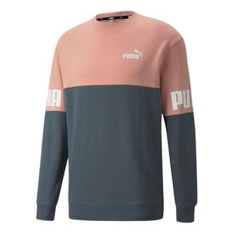 Puma Power Colorblock Crew Sweatshirt Pink 670935-42