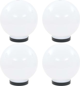 vidaXL Vidaxl - L&aacute;mparas De Bola Led 4 Unidades Esf&eacute;ricas Pmma 20 Cm