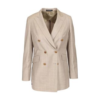 Sartoria Latorre S26Lator Blazer - female - Sartoria Latorre - Blazers - Beige - XS - Jackets