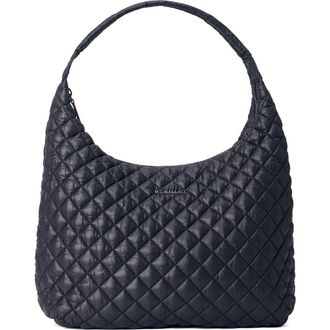MZ Wallace Large Metro Shoulder Bag in Black at Nordstrom