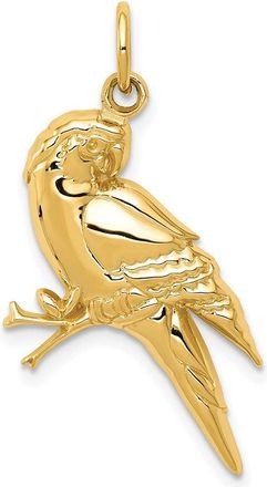 Diamond2Deal 14k Yellow Gold Yellow Gold Parrot Charm