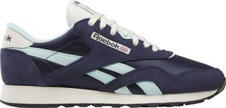 Reebok Mens Classic Nylon Sneaker, Vector Navy/Glitch Aqua/Vintage Chalk, 8.5 UK