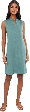 Eileen Fisher Organic Linen Knee Length Dress Womens Dress Nile : MD