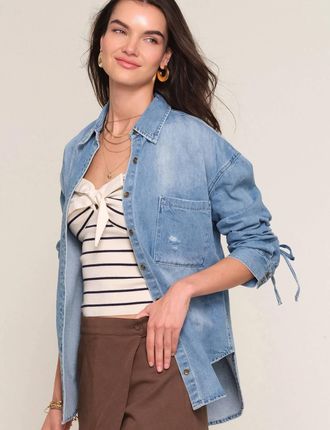 Heartloom Shayla Shirt In Denim