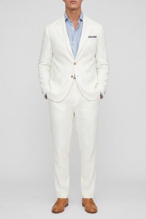 Brunello Cucinelli Off-White Deconstructed Blazer, Brand Size 50 (US Size 40)