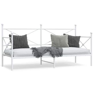Berkfield Home Day Bed without Mattress White 90x200 cm Steel