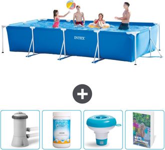 Intex Piscina Con Estructura Rectangular - 450x220x84 Cm - 7-piezas Scb120