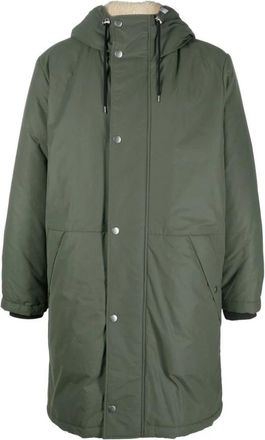 A.P.C. Parka - Heren - Parka Jassen - Groen - L - Katoen - Jassen