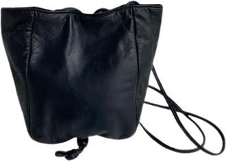 Loewe Pre-owned Bucket Bags, female, Blue, Size: ONE SIZE Pre-owned Leather shoulder-bags