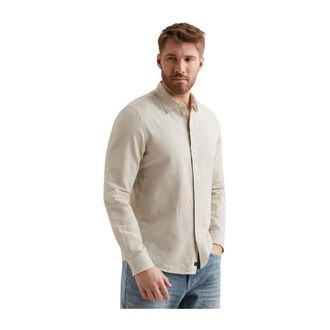 PME Legend Heren, Overhemden, Beige, Maat: 2XL Katoen