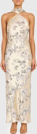 Amanda Uprichard Ashton Maxi Dress In Snow Petal