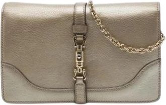 Gucci Pre-owned Vintage Schoudertas - Dames - Vintage Schoudertas - Geel - ONE Size - Leer - Vintage