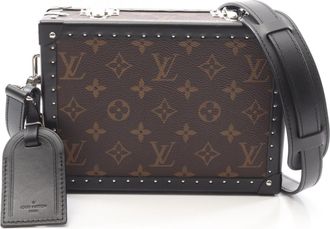 Louis Vuitton Black Brown Monogram Macassar Coated Canvas Shoulder Bag (Pre-Owned)