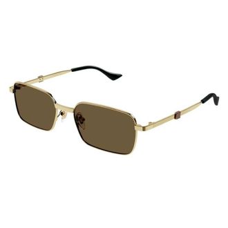 Gucci Brown Rectangular Mens Sunglasses GG1495S 002 56