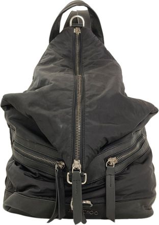 Jimmy Choo London Black Nylon Backpack (Pre-Owned)