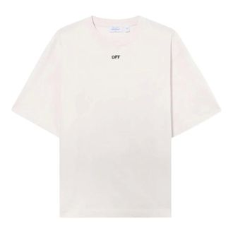 Off-white T-Shirts, male, Pink, Size: XL Paint Arrow Skate T-shirt
