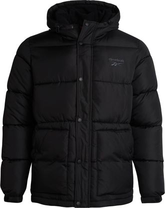 Reebok Men Winter Jacket - Puffer Parka Coat - Heavyweight Ski Jacket for Men, M-XXL, Black, X-Large