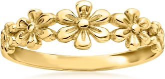 Canaria Canaria 10kt Yellow Gold Multi-Flower Ring