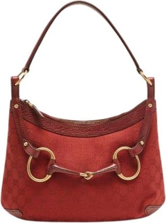 Gucci Pre-owned Shoulder Bags, female, Red, Size: ONE SIZE Pre-owned Shoulder Bag