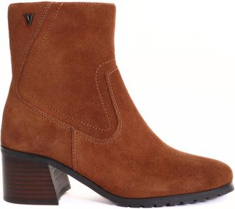 VALDINI Womens Beau Suede Ankle Boots In Rust