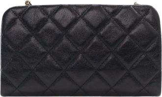 Chanel Borsa a tracolla in pelle di vitello lucida con catena 2021-2025 - Nero