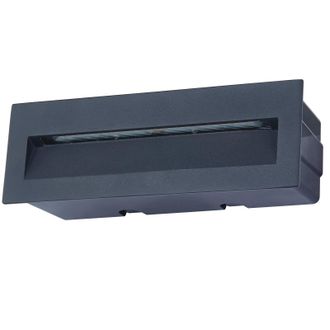 Lucande L&aacute;mpara De Pared Exterior loya En Negro Aluminio - Lucande