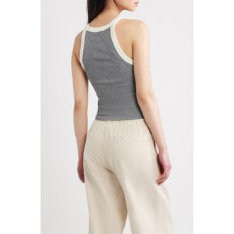 Rag & Bone The Essential Rib Sweater Vest in Heather Grey at Nordstrom, Size X-Large