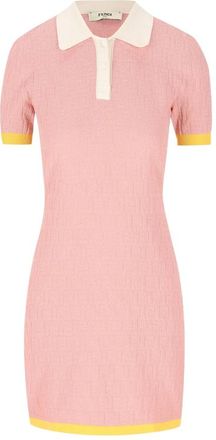 Fendi Logo-pattern Midi Dress