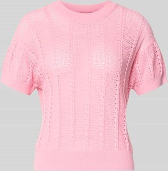 Vero Moda Relaxed Fit Strick-Shirt aus Baumwoll-Mix Modell LUX LIGHT in Pink, Gr&ouml;&szlig;e XL