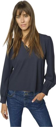 Mos Mosh Blouses & Shirts - Dames - Blouses - Blauw - M - Overhemden