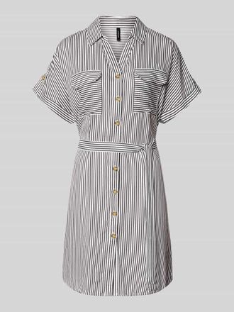 Vero Moda Flie&szlig;endes Freizeitkleid aus reiner Viskose Modell BUMPY in Dunkelblau, Gr&ouml;&szlig;e XS