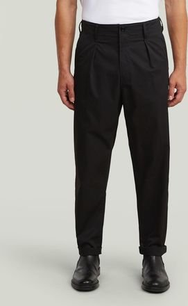 G-Star Pleated Chino Relaxed Tapered Jeans - Zwart - Heren