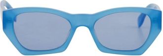 Retro Superfuture Amata Estate Zonnebril - Heren - Zonnebrillen - Blauw - 54 MM - Accessoires
