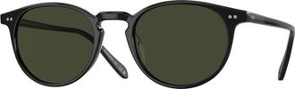 Oliver Peoples OV5004SU Riley Sun Polarized 1005P1 Mens Sunglasses Black Size 49