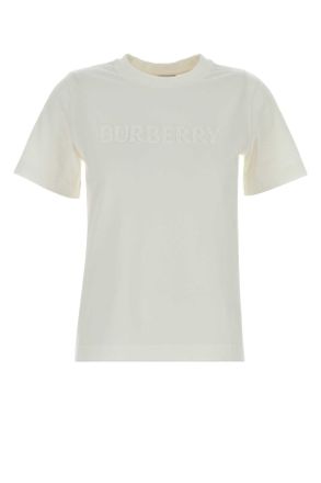 Burberry White Cotton T Shirt