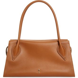 Christian Louboutin Medium Baguette Leather Shoulder Bag in Cuoio at Nordstrom