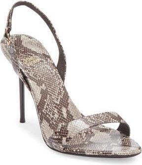 Jeffrey Campbell Go-Getter Sandal in Brown Multi Python at Nordstrom Rack, Size 8.5