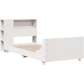 vidaXL Vidaxl - Estructura De Cama Sin Colch&oacute;n Madera Maciza Blanca 75x190 Cm