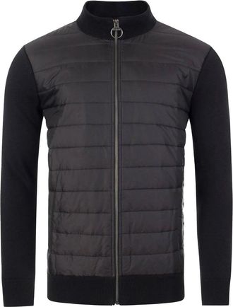 Barbour HYBRID SWEATER Size: XXL, colour: BLACK