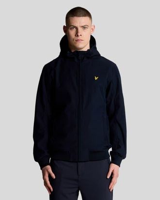 Lyle & Scott Mesh Back Long Sleeve Softshell Jacket in Dark Navy at Nordstrom, Size Xx-Large
