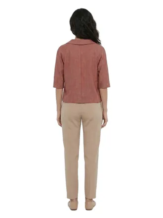 Dolce & Gabbana Womens Pink Silk Biker Jacket Clothing