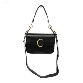 Chlo&eacute; Pre-owned Chloe C Double Carry Bag - Dames - Pre-owned - Zwart - Maat: ONE Size Leer